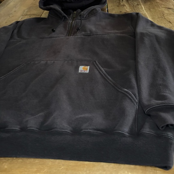 Vintage Y2K Carhartt K217 Heavyweight Zip Hoodie Sweatshirt 
Men's Large - Picture 3 of 10